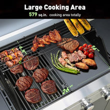 Brand-Man 4-Burner Gas Outdoor Kitchen Grill Island with Side Burner
