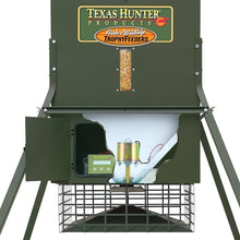 Texas Hunter Products Wildlife & Deer Feeder 650 lb. Capacity with 8-Foot Heavy-Duty Extension Legs Hunter Green