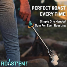 Jolly Green Products Rotating Marshmallow Roasting Sticks for Campfire & Bonfire | Extra Long Hot Dog & Smores Sticks for Fire Pit | Camping Smores Kit | Retractable Campfire Skewers | 100 Pack