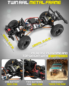 LAEGENDARY 4x4 RC Crawler Truck 1:10 Scale Blue Green Brushless