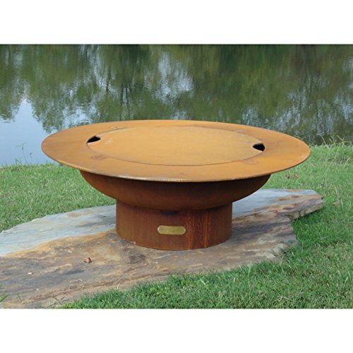 Fire Pit Art Saturn-FPA-MLS120-NG Fire Pit NG, Metal