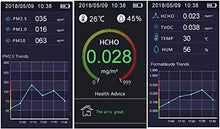 Digital Multifunctional CO2 PM2.5 PM1.0 PM10 HCHO TVOC Detector Thermometer Hygrometer Air Quality Analyzer Monitor