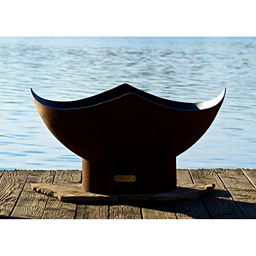 Fire Pit Art Manta Ray-FPA-MLS120-LP Fire Pit LP, Metal