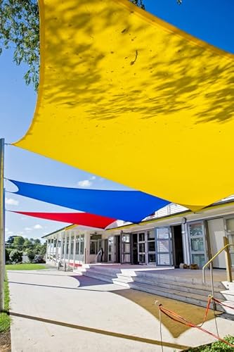 Sentinel Shade Systems Summit Series Shade Sails Equilateral Triangle Lime Fizz