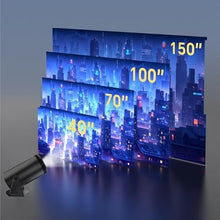 YMGSCC Outdoor Portable Projector for Home Use Projecting Onto White Wall