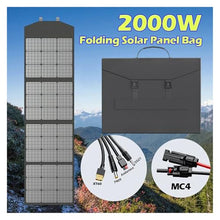 2000W Portable Folding Solar Panel Bag 5V Outdoor Power Supply for Mobile Phone Home Camping Power Generatower Generator(2000W)