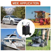 Fuel Caddy 50 Gallon, Gas Storage Tank With Manual Transfer Pump, Portable Gas Caddy Gasoline Diesel Fuel Container for Cars, Lawn Mowers, Trucks, ATVs, Boats