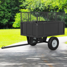 Heavy Duty Utility Trailer, 750lbs Capacity 17 Cu. Ft. ATV Dump Trailer, Garden and Lawn Mower Trailer with Removable Sides, Pull Behind Yard Cart for Tractors, ATV & UTV – Ideal for Hauling & Dumping