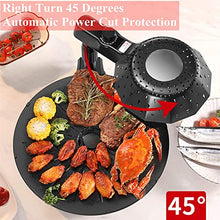 NEWCES Safety Certification BBQ Grill Electric Infrared Barbecue Grill 5-Level Firepower Adjustment Automatic Rotation Table Smokeless Barbeque Grill