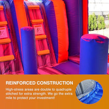 JumpOrange Commercial Inflatable Rocket Titan Dual Lane Bounce House with Slide Combo Rocket