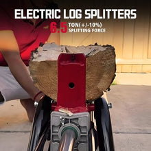 PowerSmart Electric Log Splitter & Wood Chipper 2-in-1 Bundle: 6.5-Ton Hydraulic Splitter for 20" Logs & 15-Amp Chipper for 1.77" Branches, Perfect Combo for Yard Cleanup & Firewood Making