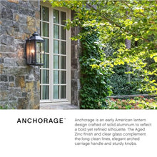 Hinkley Anchorage Large Outdoor Lantern - Aluminum, Clear Glass, Aged Zinc Finish