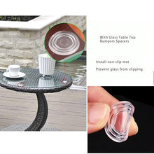 Pealihuy Plate Glass, with Glass Table Top Round Glass Top for Outdoor Patio Table - Durable Wear Resistance Tempered Glass Table Top, 9mm Thick, Ø 20in•30in•40in(78cm(31 in))