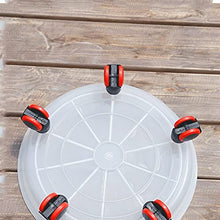 GUANKAOBING Plant Flower Pot Mover 4 Wheels Heavy Planter Flowers Pot Mover Trolley Plate Stand Holder Garden Decor Tray Garden Tools (Size : L) ()