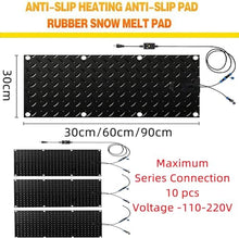 WRTYHGVGT Heated Stairs Snow Melting Mat - Ice Melting Mats for Winter Snow Removal - Non-Slip Heating Mats, USB Series Connection,4 Pack,30cmx60cm