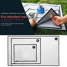 ZENIXXXX Camping Fireproof Cloth Grill Mat Picnic Barbecue Heat Insulation Pad Flame Retardant Glass Fiber Outdoor Blanket(Small)