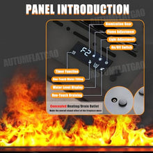 AUTUMFLATGAO 3D Water Vapor Fireplace, Realistic Atomized Flame Atomized Fireplace with 9 Adjustable Flame Colors, Stainless Steel, Automatic Water Filling, App/Touch/Remote Control 80cm