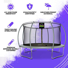 Moxie Girlz Machrus Recreational Trampoline with Enclosure Net Grey