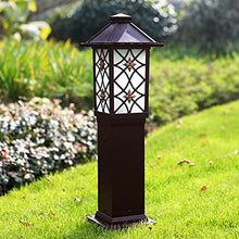 ZEELYDE Post Lights Outdoor,Outdoor Waterproof Garden Light Metal Glass Lampshade Floor Lamp Villa Landscape Community Decoration Aisle Lawn Light Night Terrace Lighting Lighting Fixtures