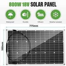 RENJJPBO 80 Watt Portable Solar Panel for Power Statio for RV Boat Battery Home Roof Camper and Various Other Off-Grid Applications