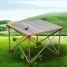 AFPSDLFJDLS Outdoor Folding Table Chair Camping Aluminium Alloy Picnic Waterproof Desk for