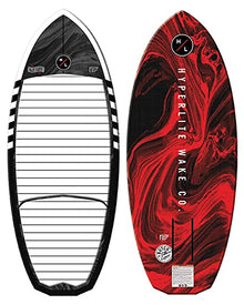Hyperlite Majic Karpet Wakefoil Board White/Red 4ft 4in