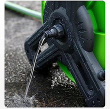 Garden Hose Reel Gardening Hose Reel Cart, Outdoor Portable or Wall Mounted Hose Reel with Swivel Handle(30m)