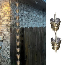 HCZKIUJ Decorative Rain Chain for Eaves Drainage, Enhances Garden and Courtyard Aesthetics with Elegant Water Flow (6.5m (21.3ft))