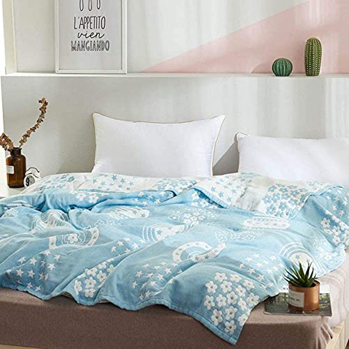 Blankets All Seasons Cotton Gauze Yarn Blanket Bed Cover Baby Bedspread Sleeping Cover Quilt Kids Sleeper Duvet,20.5x230cm