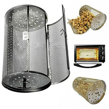 ZHCHAO Stainless Steel Grill Ca Greatest Grilling Basket EverBBQ Cylindrical Mesh Barrel Grill Oven Grill Outdoor