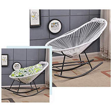 Rattan Rocking Chair Garden Furniture with Footstool and Armrest for Kids Adults Nursery Sunloungers Garden Sunlounger Cushions Garden Chairs Garden Chair Cushions Camping Chairs Living Room Ch