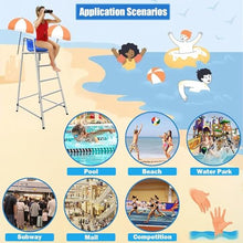 KGBNYSS Ground Pool Ladder Removable Life Guard Observation Chairs for Adults/Kids/Referee, Stainless Steel Deck Chairs(180cm/70.8in/5.9ft Tall)