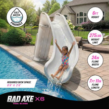 Global Pool Products Bad Axe X6 Slide Blue Quartz Right