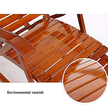 HCZKIUJ Bamboo Rocking Chair Adult Napping Chair Recliners Folding Lunch Break Balcony Chair Couch Lounge Chair Old Man Chair Patio Wooden Swing Chair