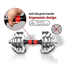 SimpleL Adjustable Dumbbells Set 110 LB Silver