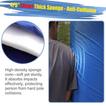 YLLFFLL Outdoor Sunshade Sail Pole Padding Round Wrap Around Post Pad, White Anti Collision Column Protective Pads for Garage Basement Playground(White H- 6.5',Dia 10")