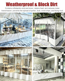 Outdoor Tarps with Windows, Metal Grommets, Waterproof Panels
