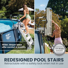 INTEX UltraLuxe 24ft x 52in Round Above Ground Pool Set, Smart WiFi Enabled