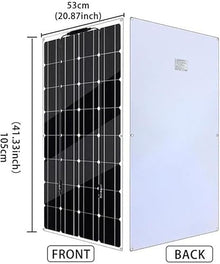 KZZAAO 500W Solar Panel Kit,12V Polycrystalline USB Power Portable Outdoor Rechargeable Solar Cell Solar Generator for Home