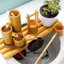 GenSDH Bamboo Fountain with Pump, Zen Bamboo Fountain, Feng Shui Bamboo Fountain with Waterwheel, for Lawn Garden Backyard,70Cm,70CM