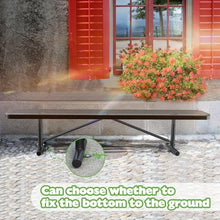 Heavy Duty Outdoor Metal Garden Park Bench, Steel Picnic Bench, Metal Mesh Outdoor Bench Porch Chair for Garden, Lawn, Patio, Porch, Park, Yard