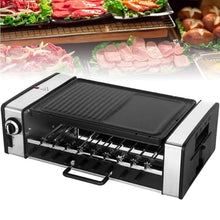 MZGYYD Double Layer Automatic Rotating Electric Grill, Smokeless BBQ Kebab Plate with Adjustable Temperature, Ideal for Kitchen, Party, and Camping, Easy to Clean
