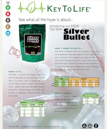Key to Life Silver Bullet Organic Fertilizer - All Purpose Plant Food for Vegetables and Flowers - 10 lb