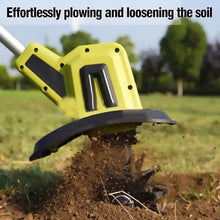 Electric Cordless,Garden Tiller Rotavator,Electric Powerful Soil Cultivator, 20V Garden Cordless Tillers Electric Cultivator, Vegetable Plots