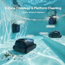 Beatbot Sora 10 Cordless Robotic Pool Vacuum Cleaner with iSkim Ultra Solar Powered Pool Skimmer, Water Clarification, Cleans Floor, Walls, Waterline and Surface-Blue