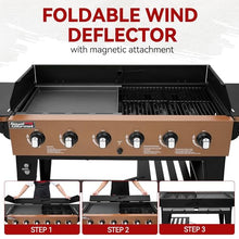 Grills House GD601Y 6-Burner Gas Grill and Griddle Combo Yellow