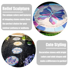 Elitix Stepping Stone Step Garden Decorative Stones with Mosaic Pattern, Kids Toddler Stepping Terrace Stone for Garden Play, 35 Cm Decorative Stone for Home Decor(Color:6-Pack)