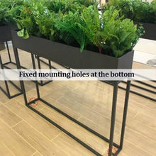Dalumian Raised Garden Bed, Standing Garden Stand with Drainage Holes, Metal Elevated Planter Box, Rectangular Planter for Herbs and Flowers, Indoor Outdoor (Black)(100 * 25 * 80cm)