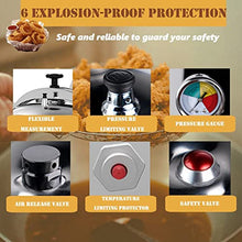 16L Electric Countertop Pressure Fryer,Chicken Fish Pressure Fryer Machine,for Restaurant Snack Shops