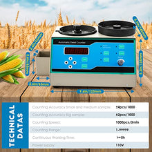 CGOLDENWALL Automatic Counter Machine for Rice Seeds, Soybean, Corn, Wheat, Sunflower, Vegetable Grain Blue